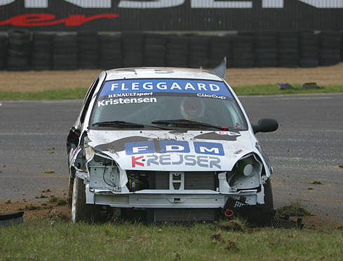 Bette Ko fik 'de første rynker i skindet' allerede i lørdagen løb. (Foto: Motorsporten.dk)
